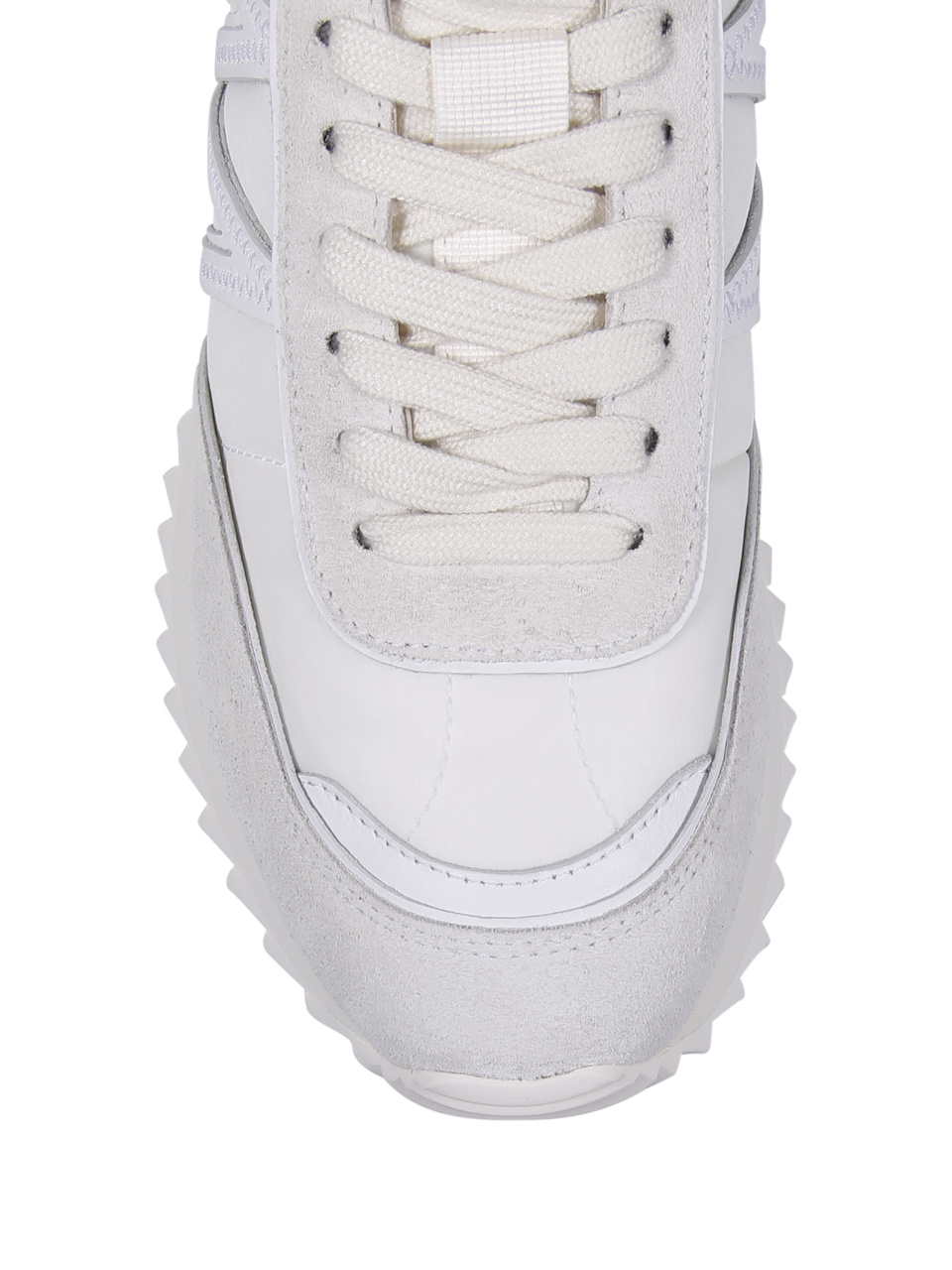 Moncler Low-top Sneakers With Distinctive Rubber Sole In White
