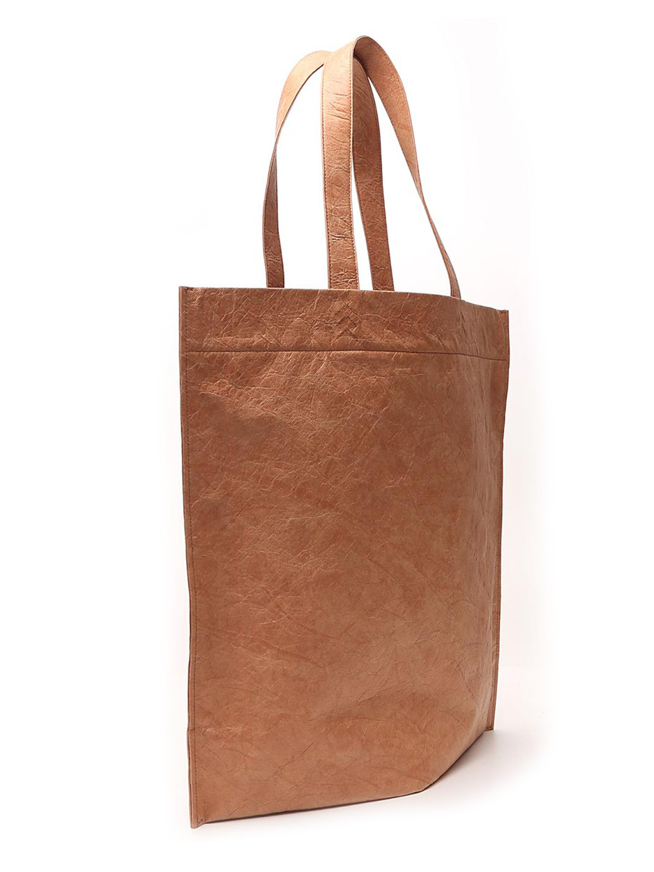 Balenciaga Languages Printed Medium Tote Bag In Brown