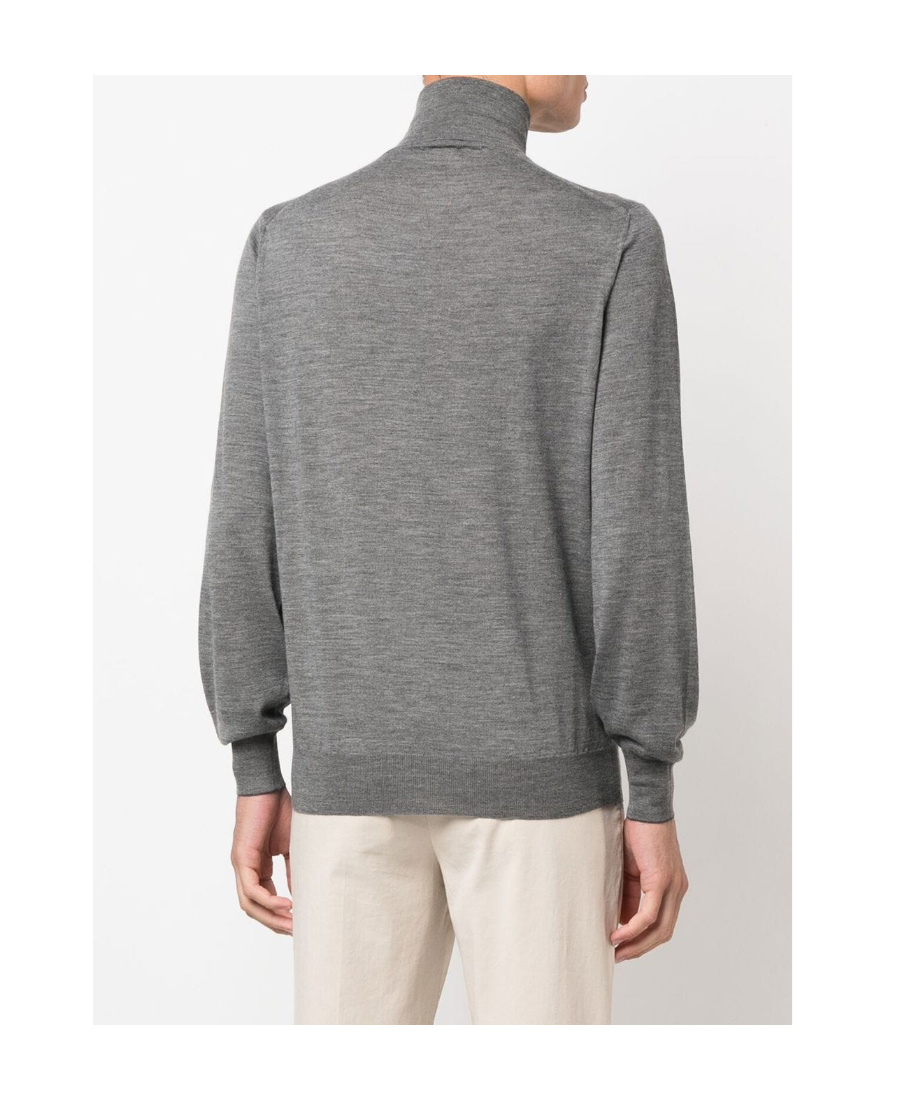 Brunello Cucinelli Turtleneck Sweater Long Sleeves In Gray