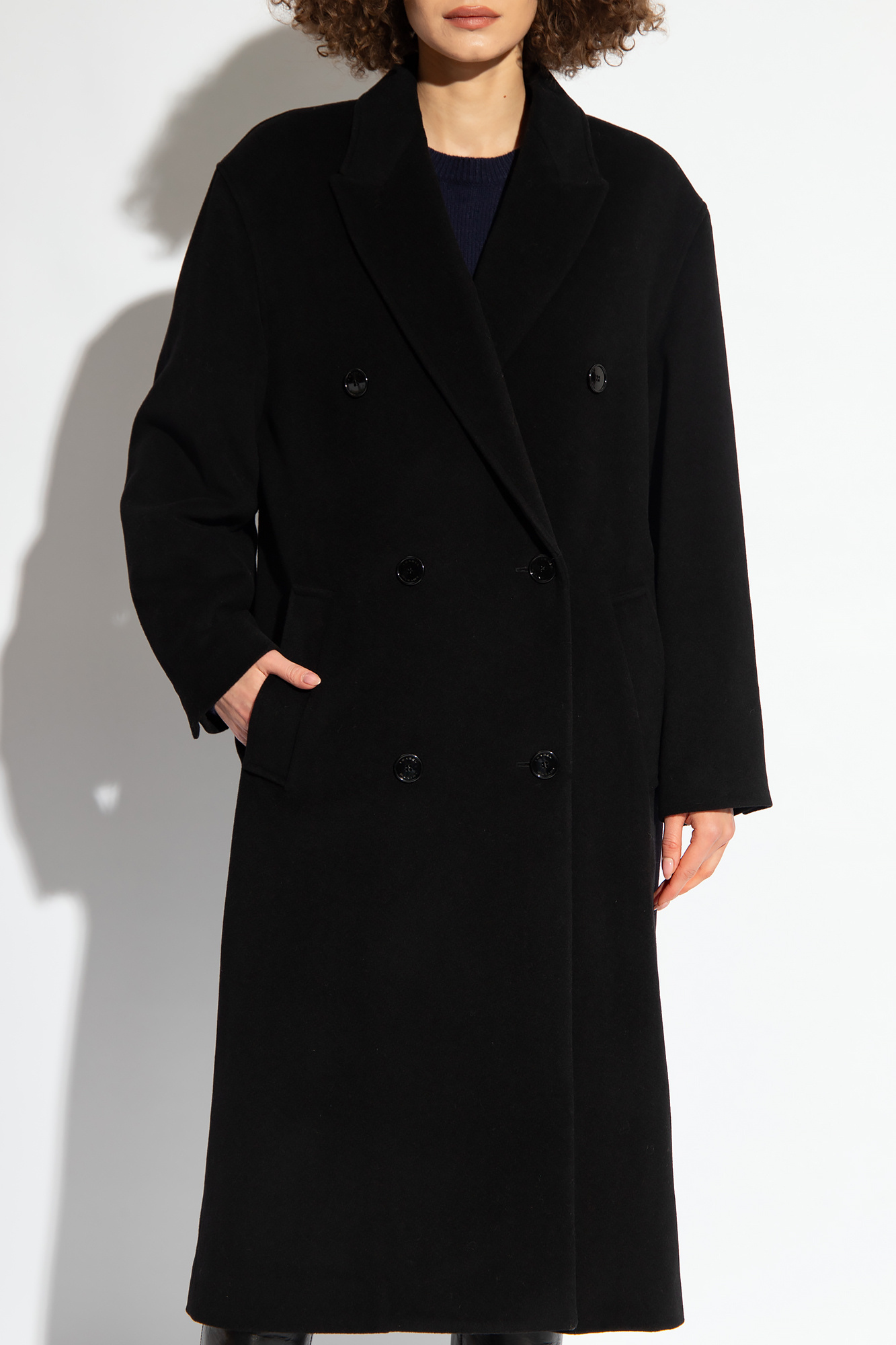 Isabel Marant Long-sleeved Coat In Black