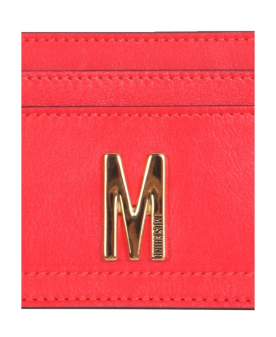 Moschino Logo Signage Clip In Red