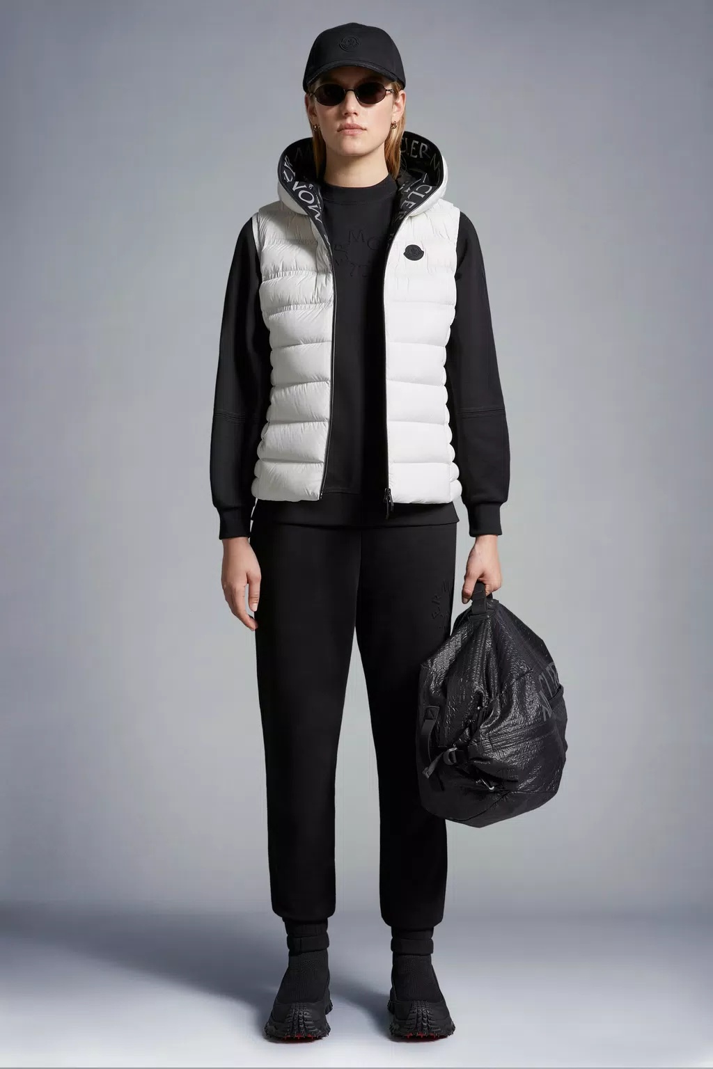 MONCLER EMBOSSED LOGO TRACKPANTS 