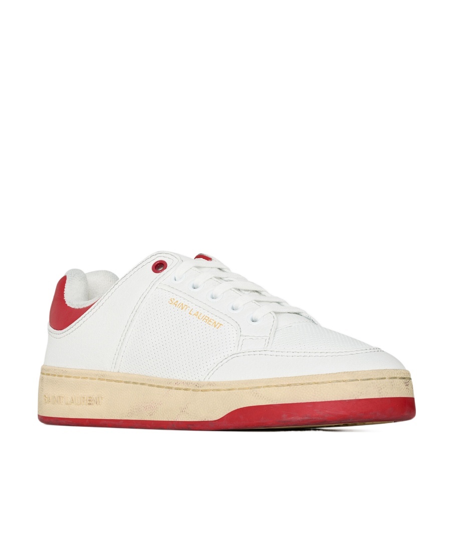 Saint Laurent Sl/61 Sneakers In White