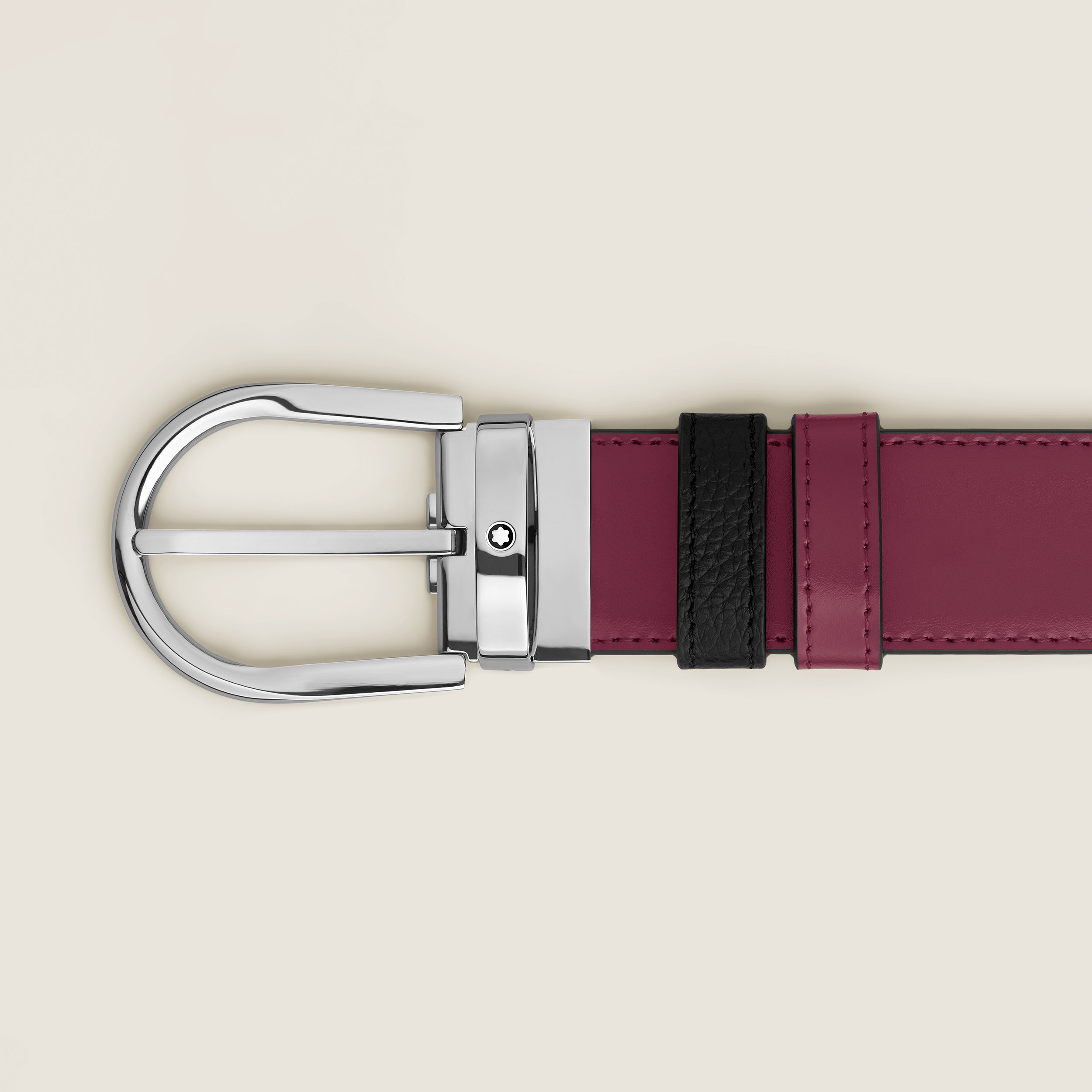 Montblanc Double-sided Belt In Black