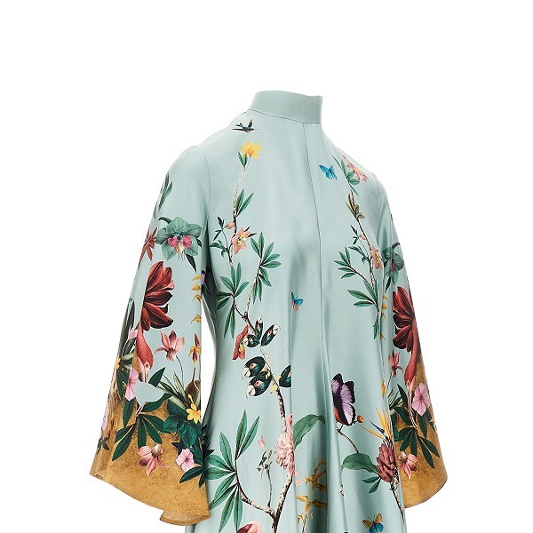 La Doublej Long-sleeve Maxi Dress In Multi