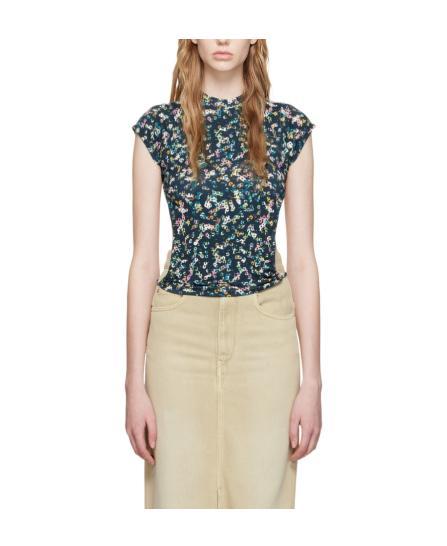 Isabel Marant Étoile Pattern Bare-back T-shirt In Nude