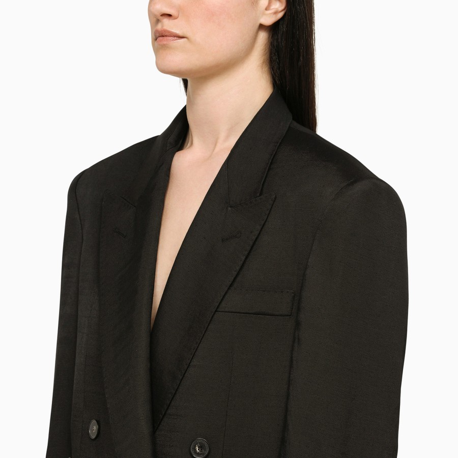 Stella Mccartney Oversized Double-breasted Blazer In Black