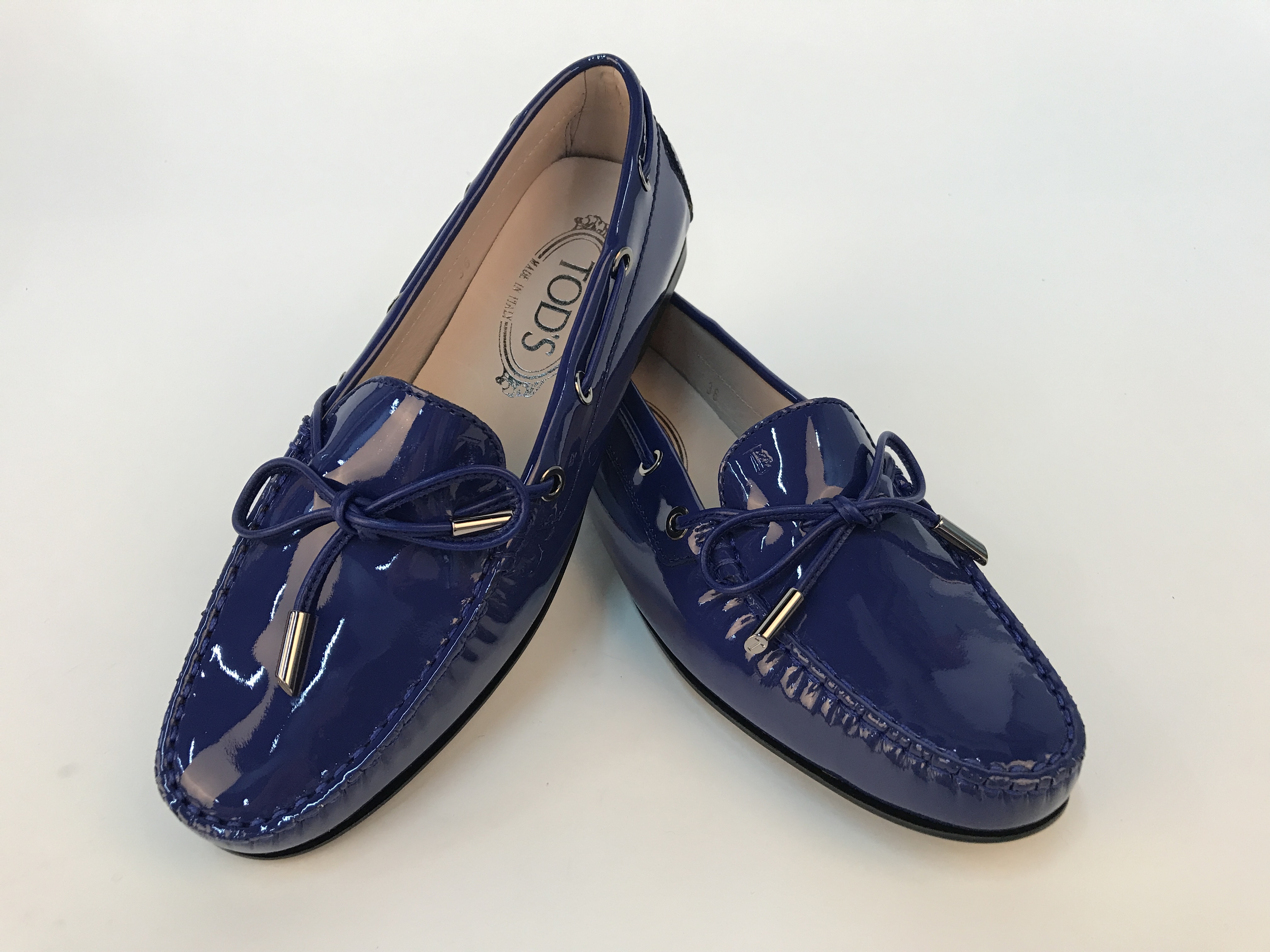 Tod's Logo Details Loafers In Blue