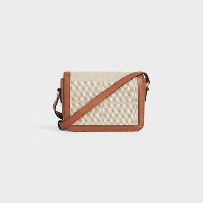 Celine Small Triomphe Shoulder Bag In Brown