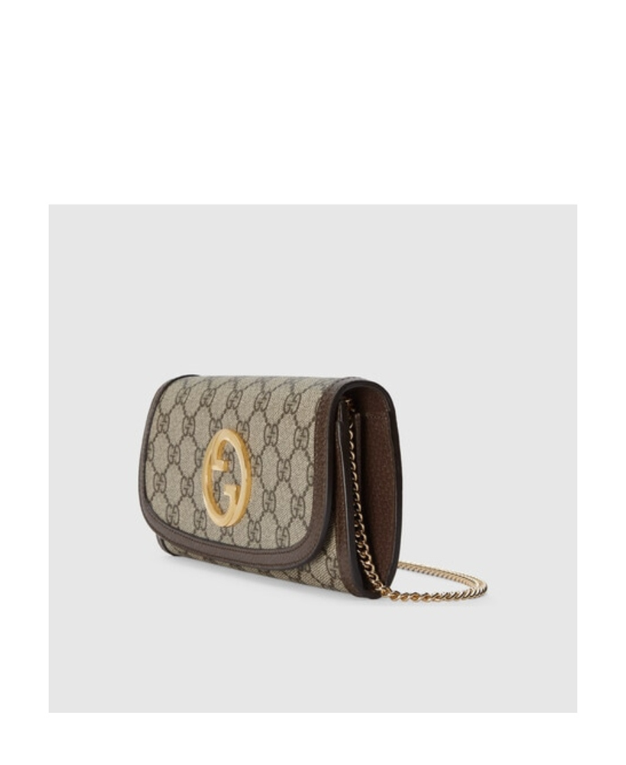 Gucci Blondie Continental Chain Wallet In Nude