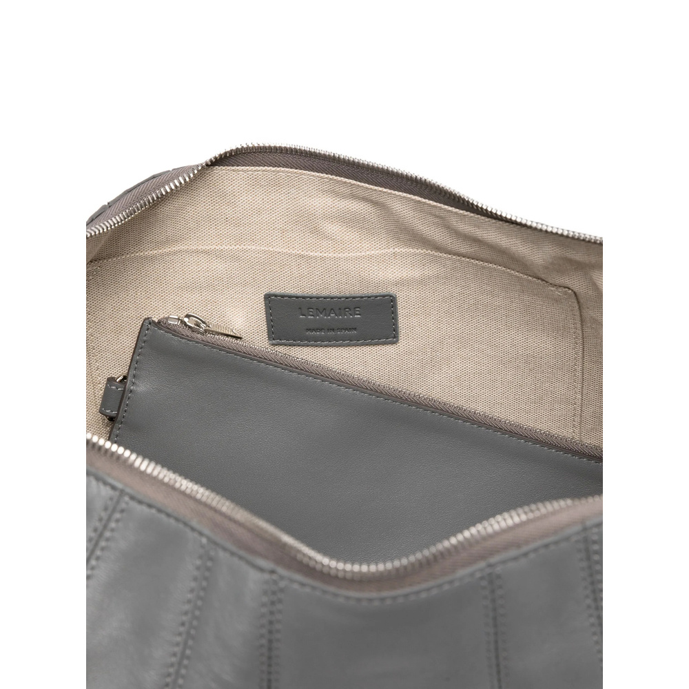 Lemaire Large Croissant Bag In Gray