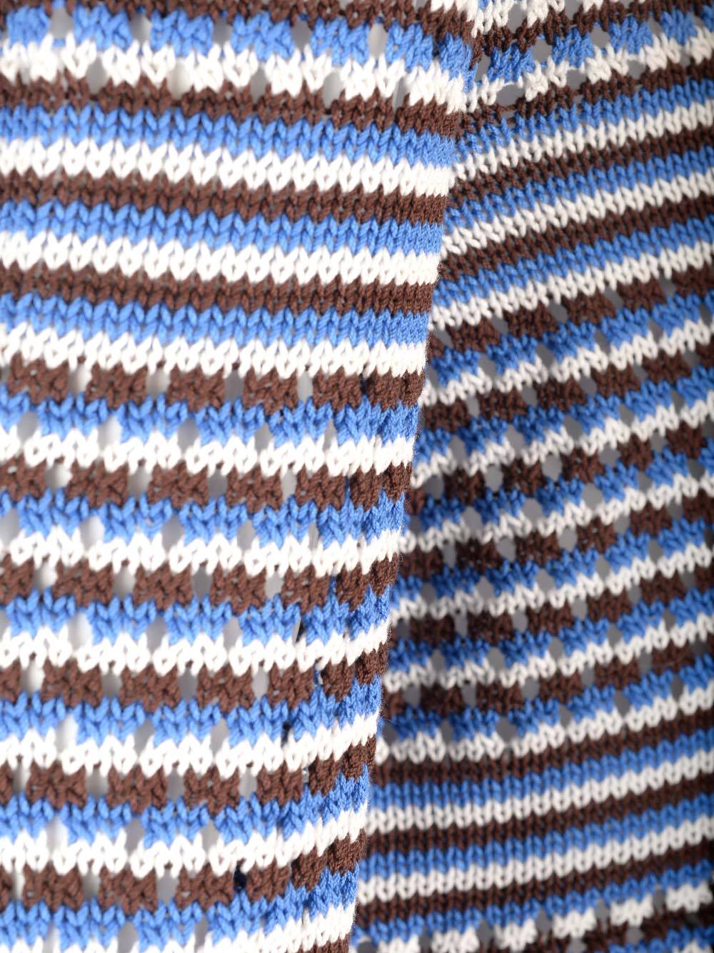 Apc Manae Cotton Knit Cardigan In Blue
