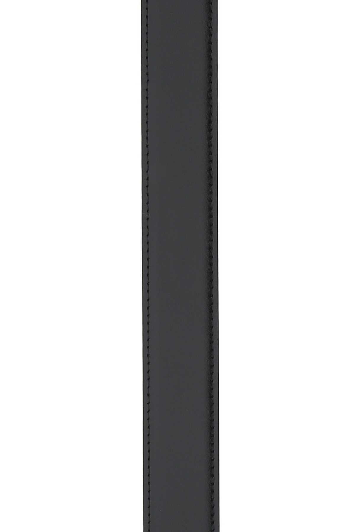 Montblanc Black Logo Belt In Black