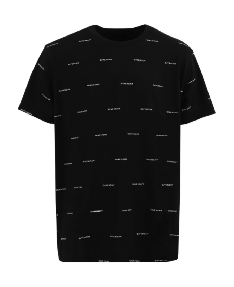 Givenchy 4g Logo-print Cotton T-shirt In Black