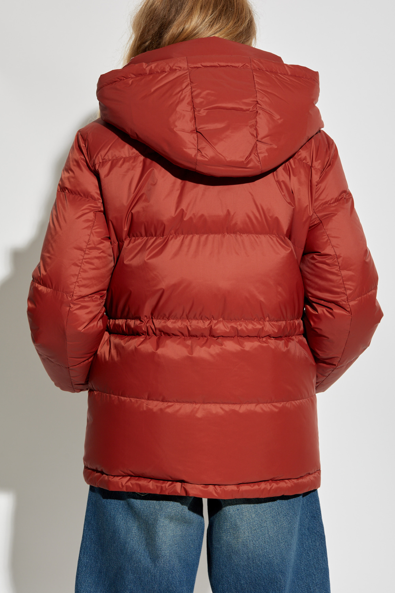 Yves Salomon Reversible Puffer Jacket In Red