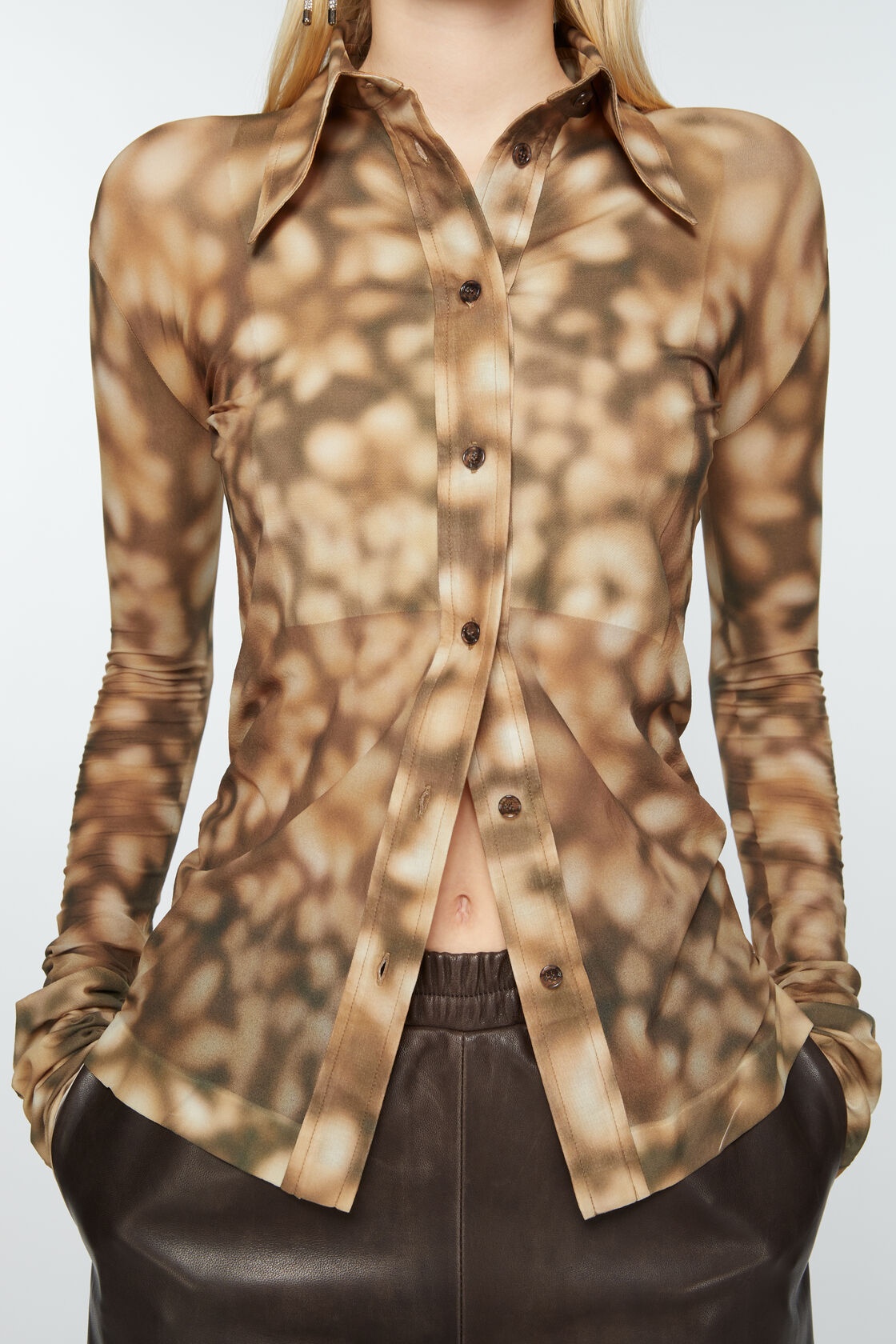 ACNE STUDIOS ABSTRACT-PRINT SHIRT