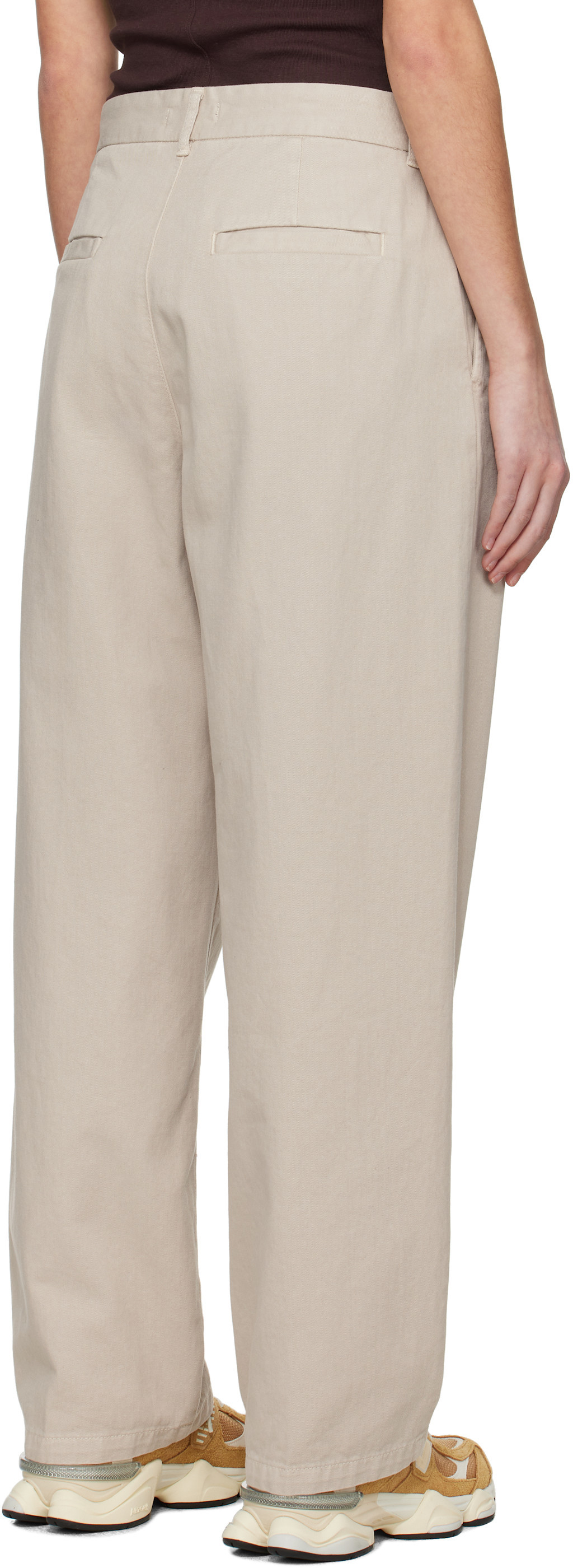 Carhartt Beige Brady Trousers In Nude
