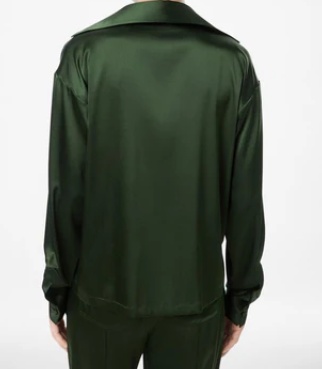 Tom Ford Long-sleeved Blouse In Green