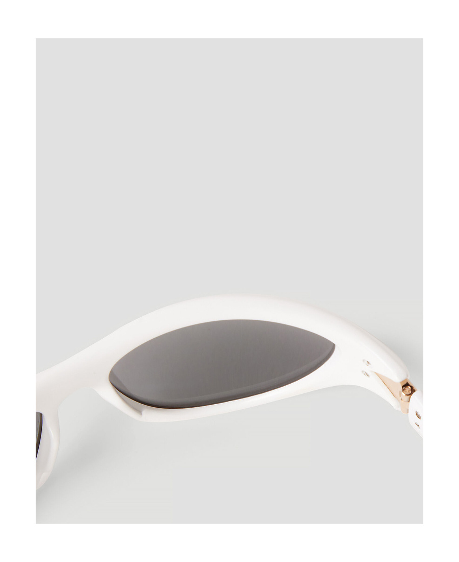 Bottega Veneta Eyewear Curve Sporty Cat Eye Frame Sunglasses In Gray