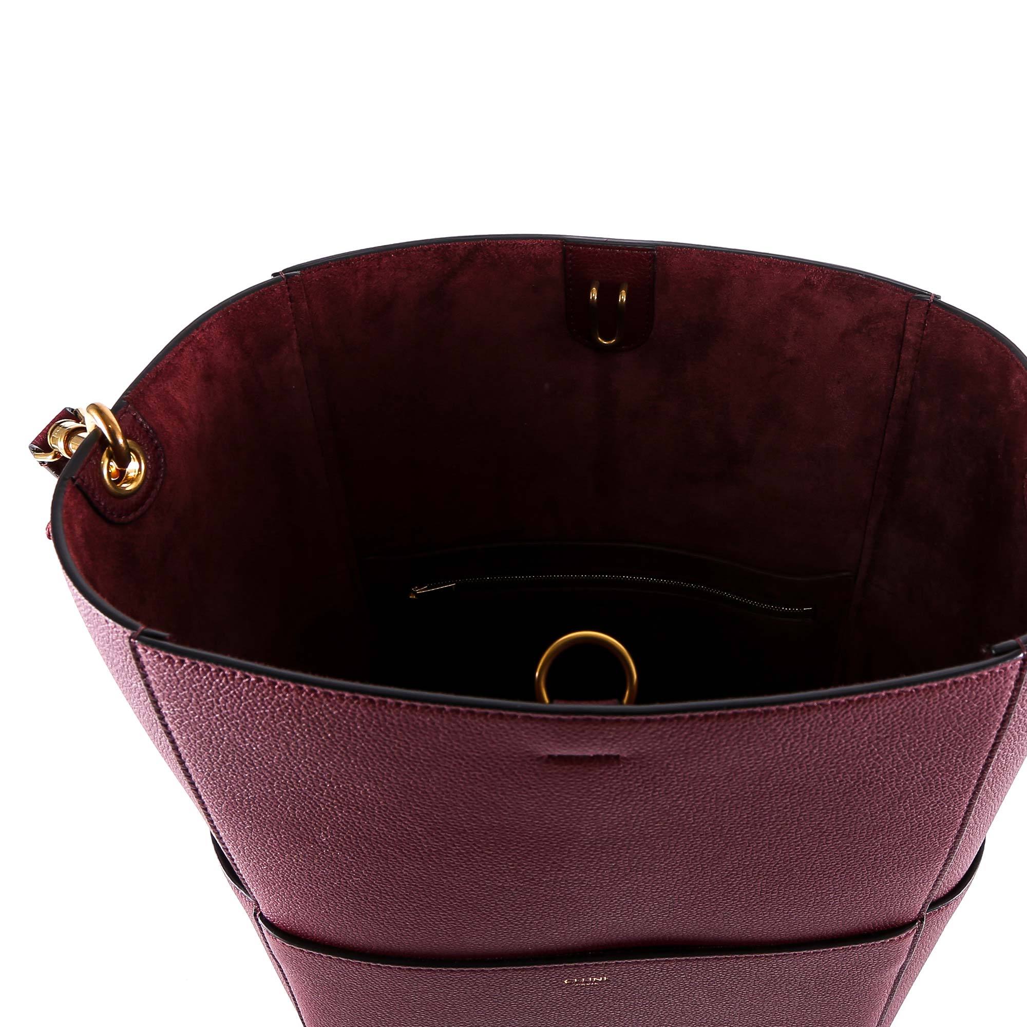Celine Logo Handbag In Brown