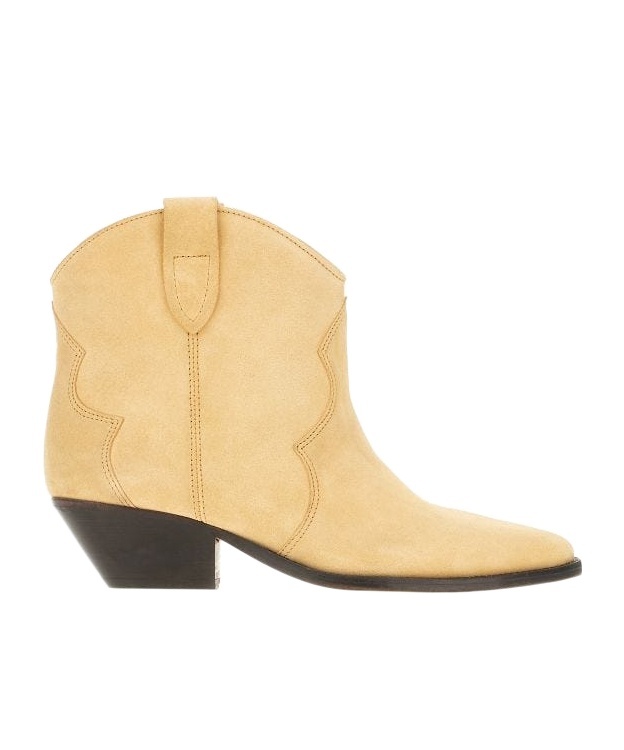 Isabel Marant Dewina 40mm Suede Boots In Nude