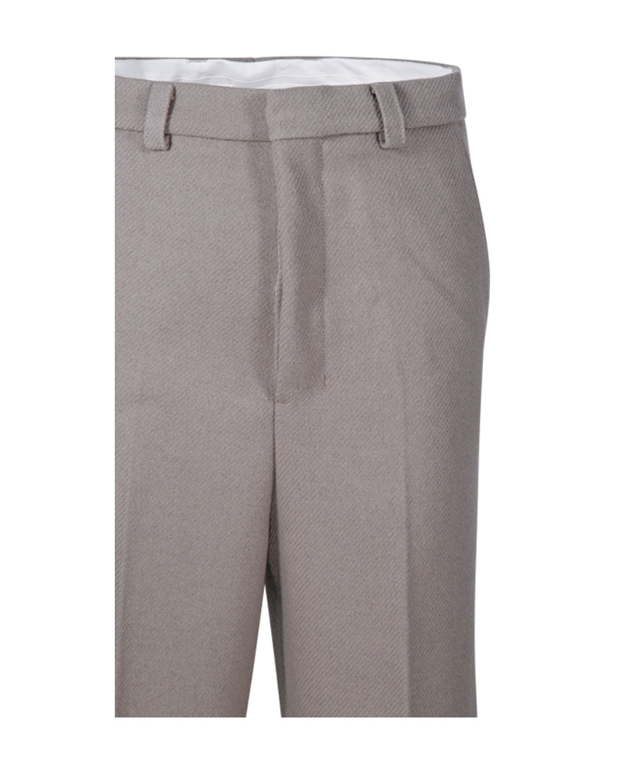Shop Ami Alexandre Mattiussi Ami Paris Straight-leg Pleat-detailed Trousers In Gray