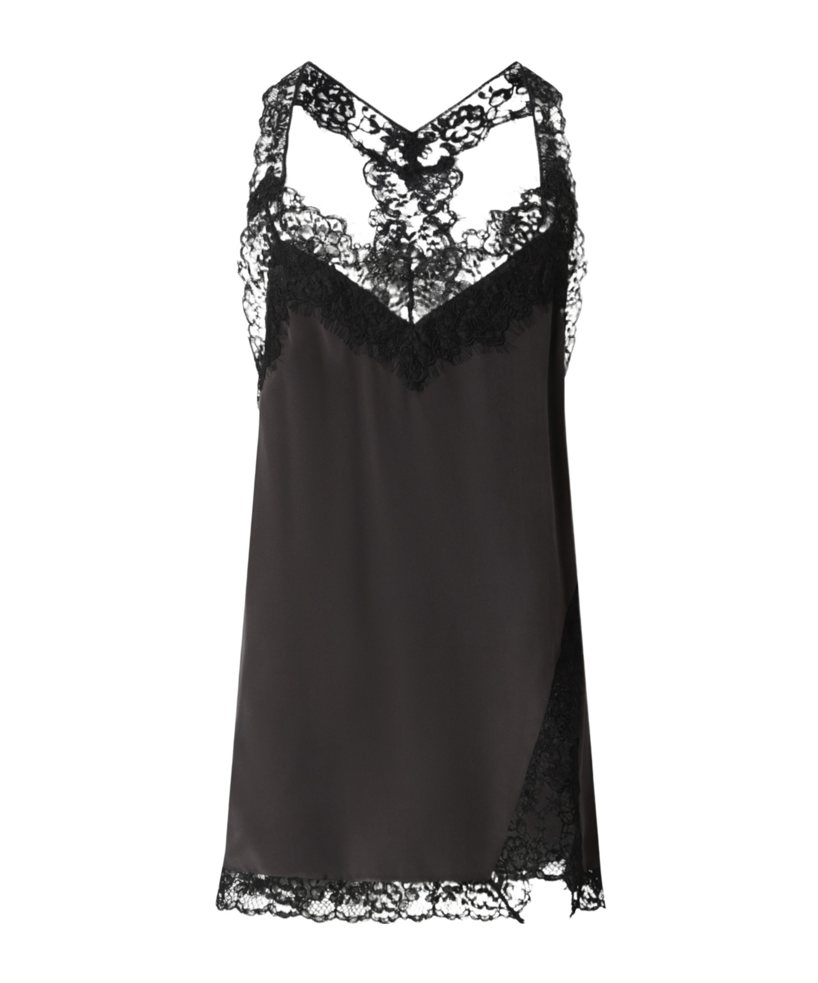 Pinko Lace Lingerie Top In Black