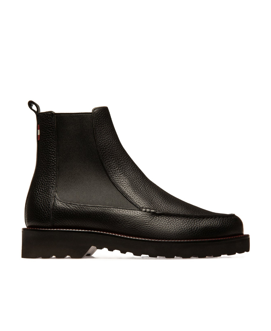 Bally Noiry Round-headed Boots In Black