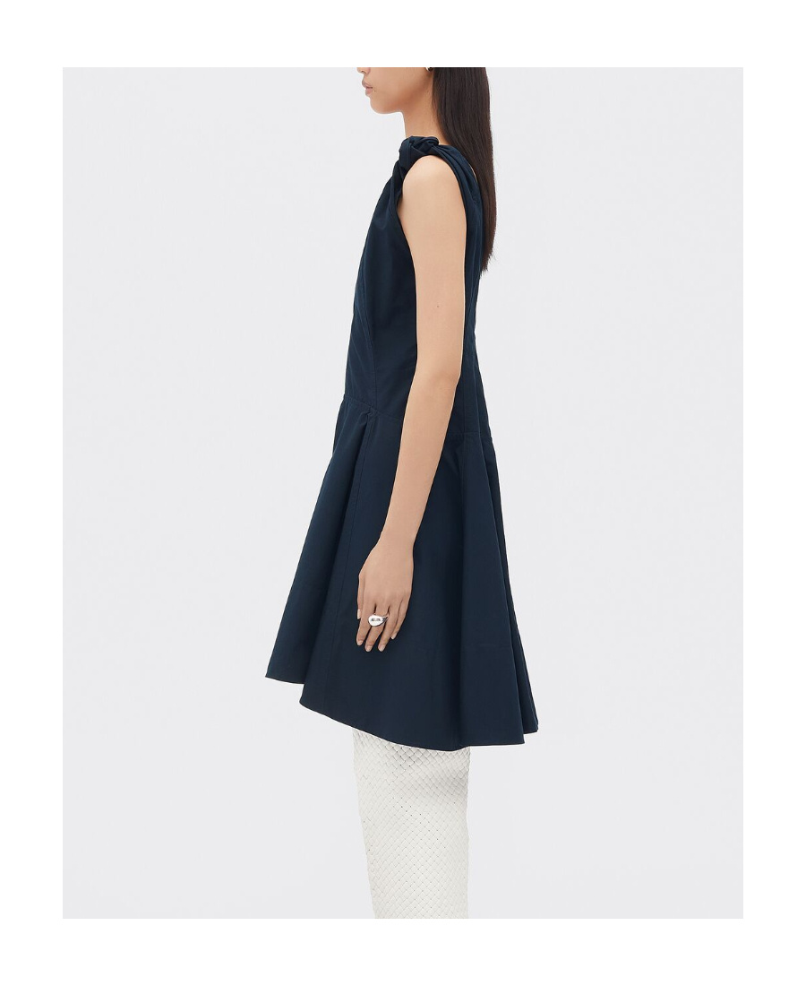 BOTTEGA VENETA V-NECK COTTON DRESS