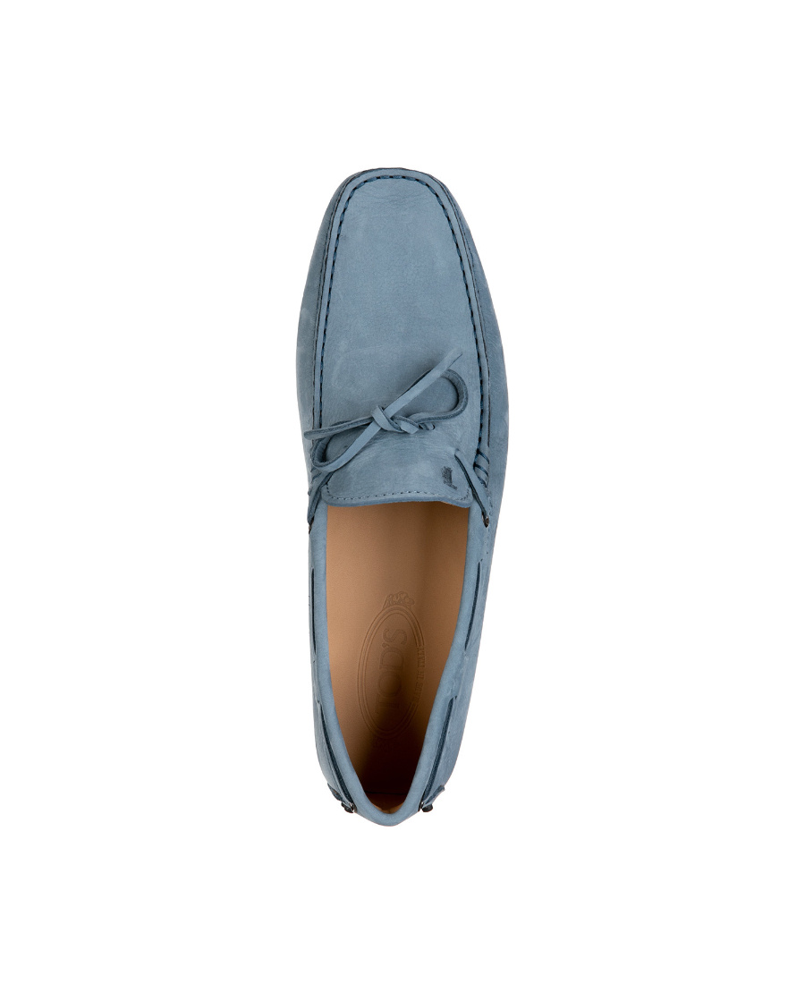 Tod's Gommino Suede Loafers In Gray