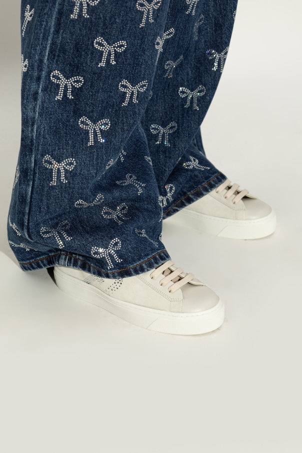 Furla Round Head Low-cut Casual Shoes In Gray