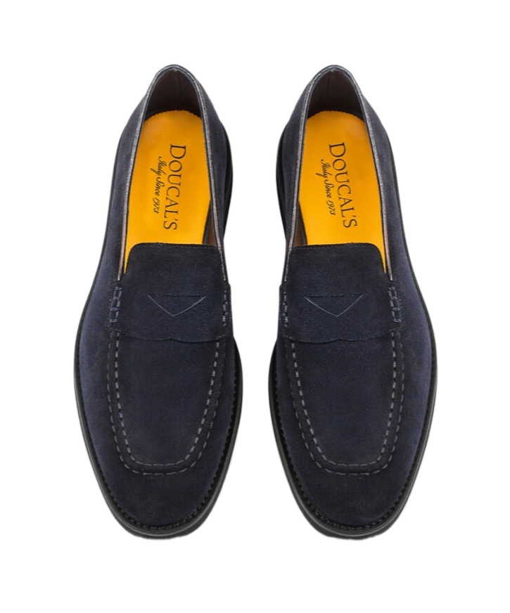 Doucal's Penny Slip-on Loafers In Black