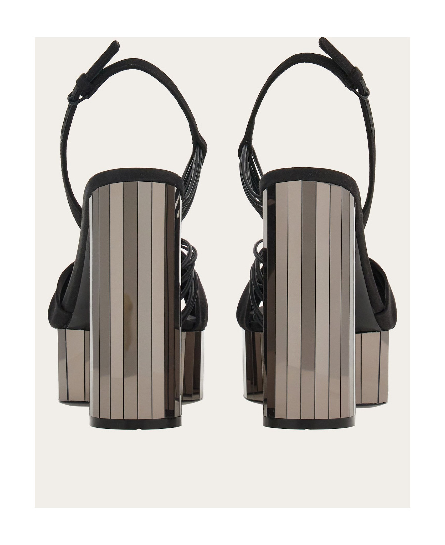 Ferragamo Platform Sandals In Multi