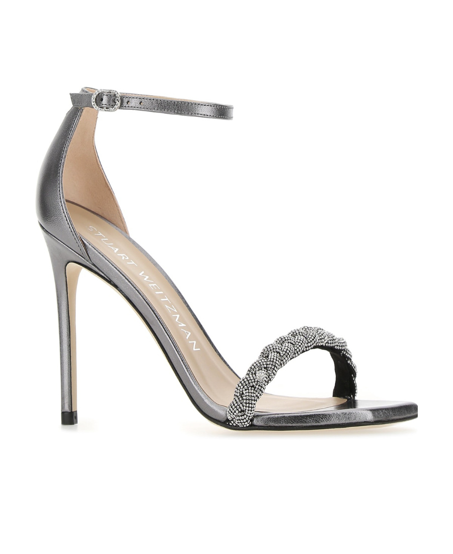 Stuart Weitzman Nudist Heeled Sandals In Gray