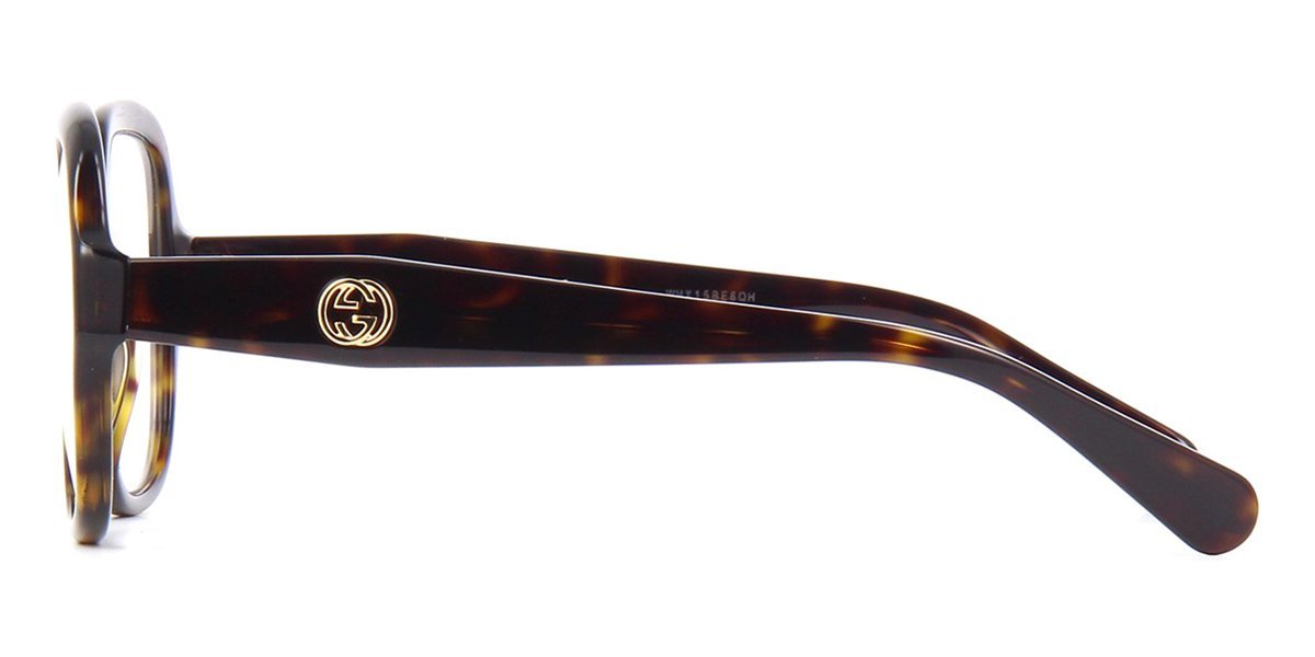 Gucci Havana Square-frame Glasses In Brown