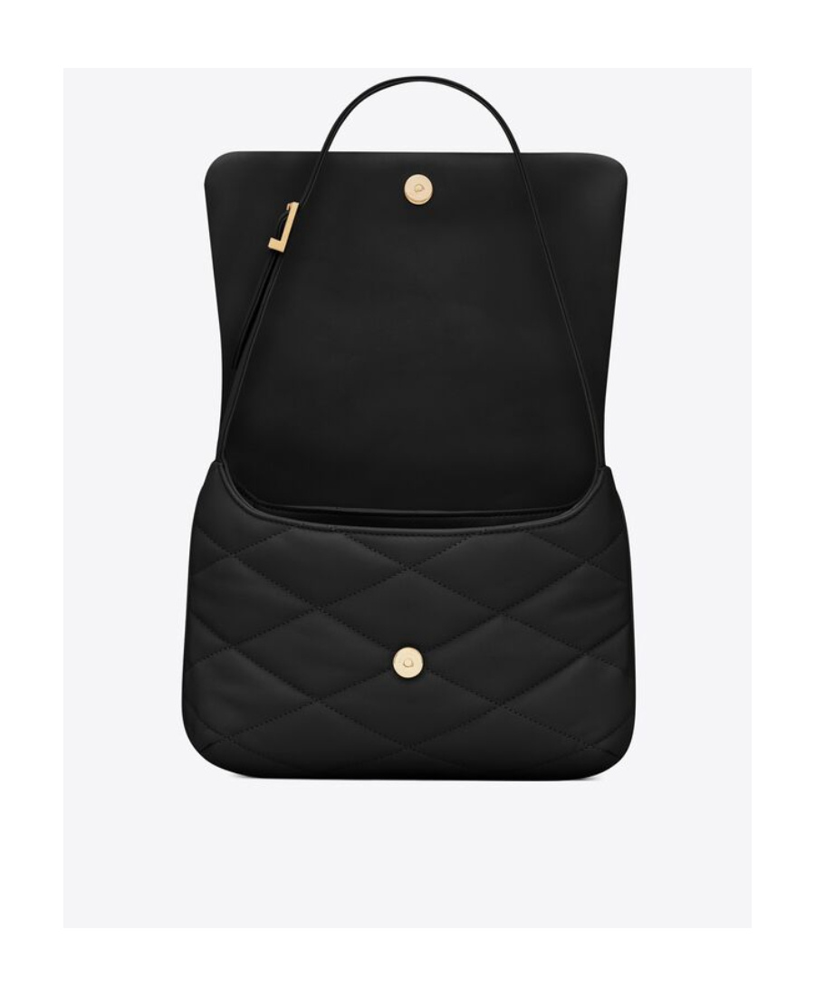 Saint Laurent Le 57 Quilted Shoulder Bag In Black
