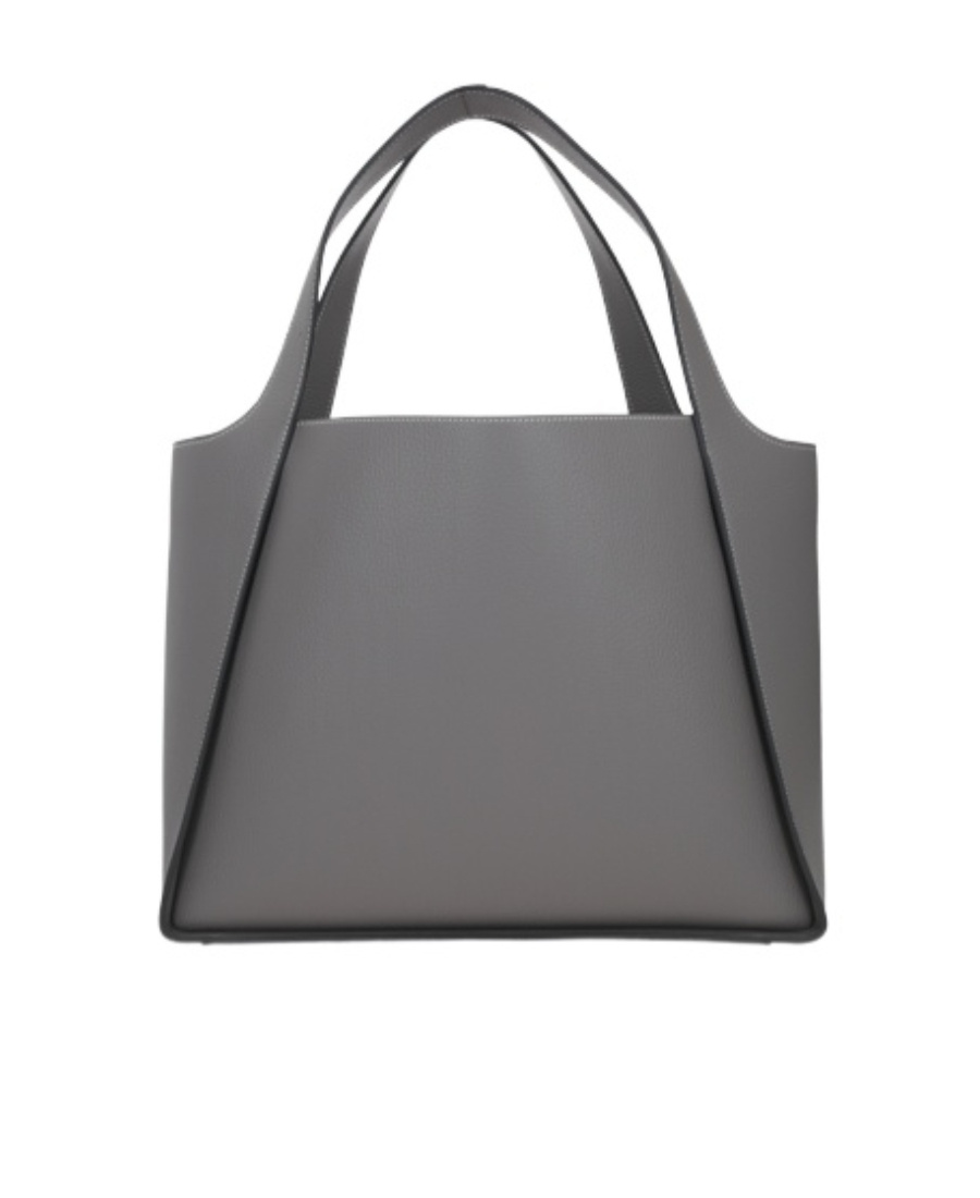 Stella Mccartney Stella Logo Top Handle Bag In Gray