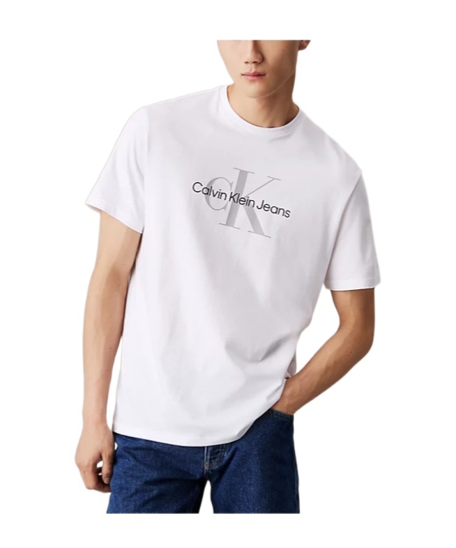 Calvin Klein Jeans Est.1978 Logo-print Cotton T-shirt In White