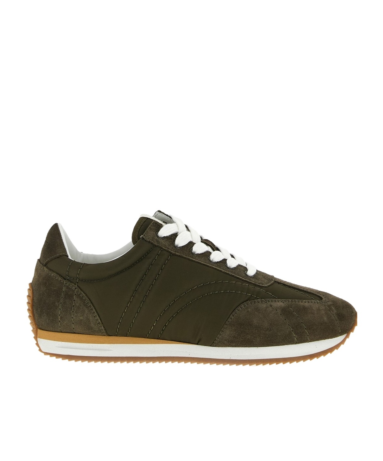 Totême Toteme Sport Suede-trim Sneaker In Animal Print