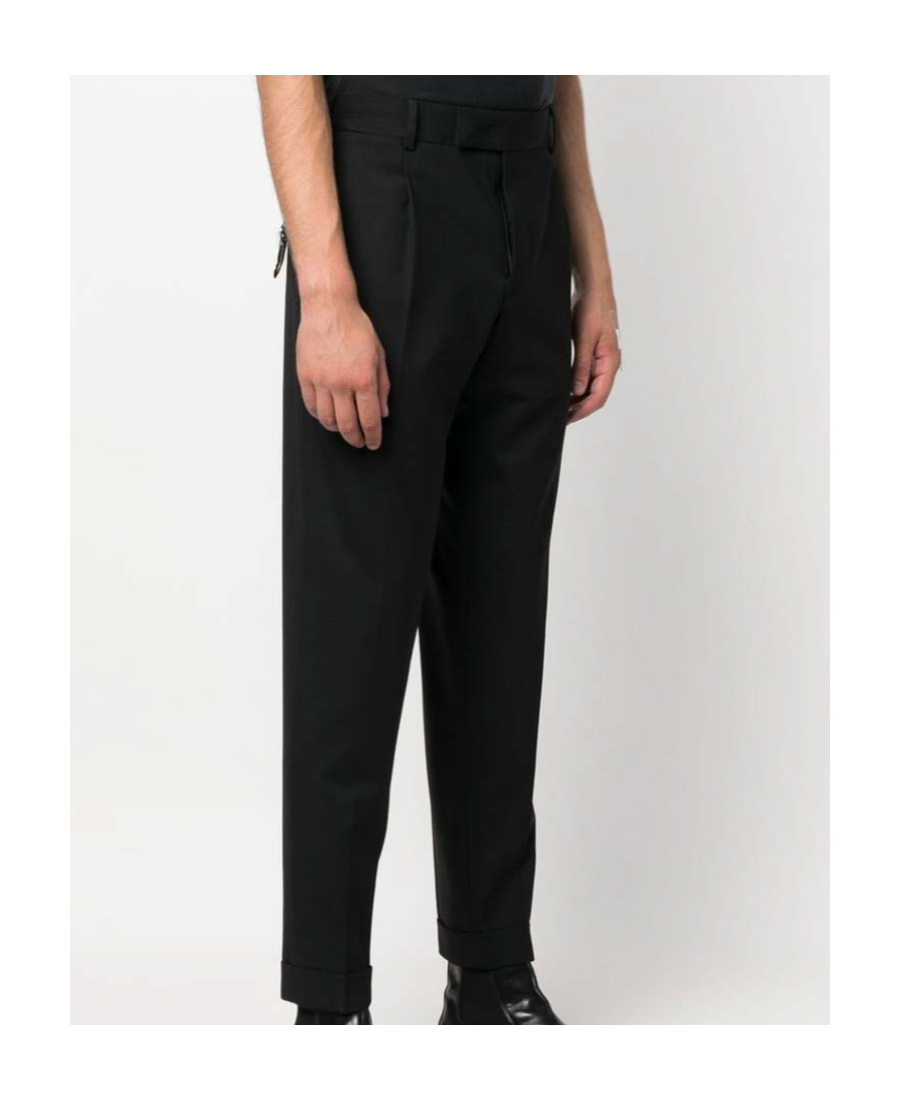Pt Torino Pt01 Virgin Wool Tailored Pants In Black