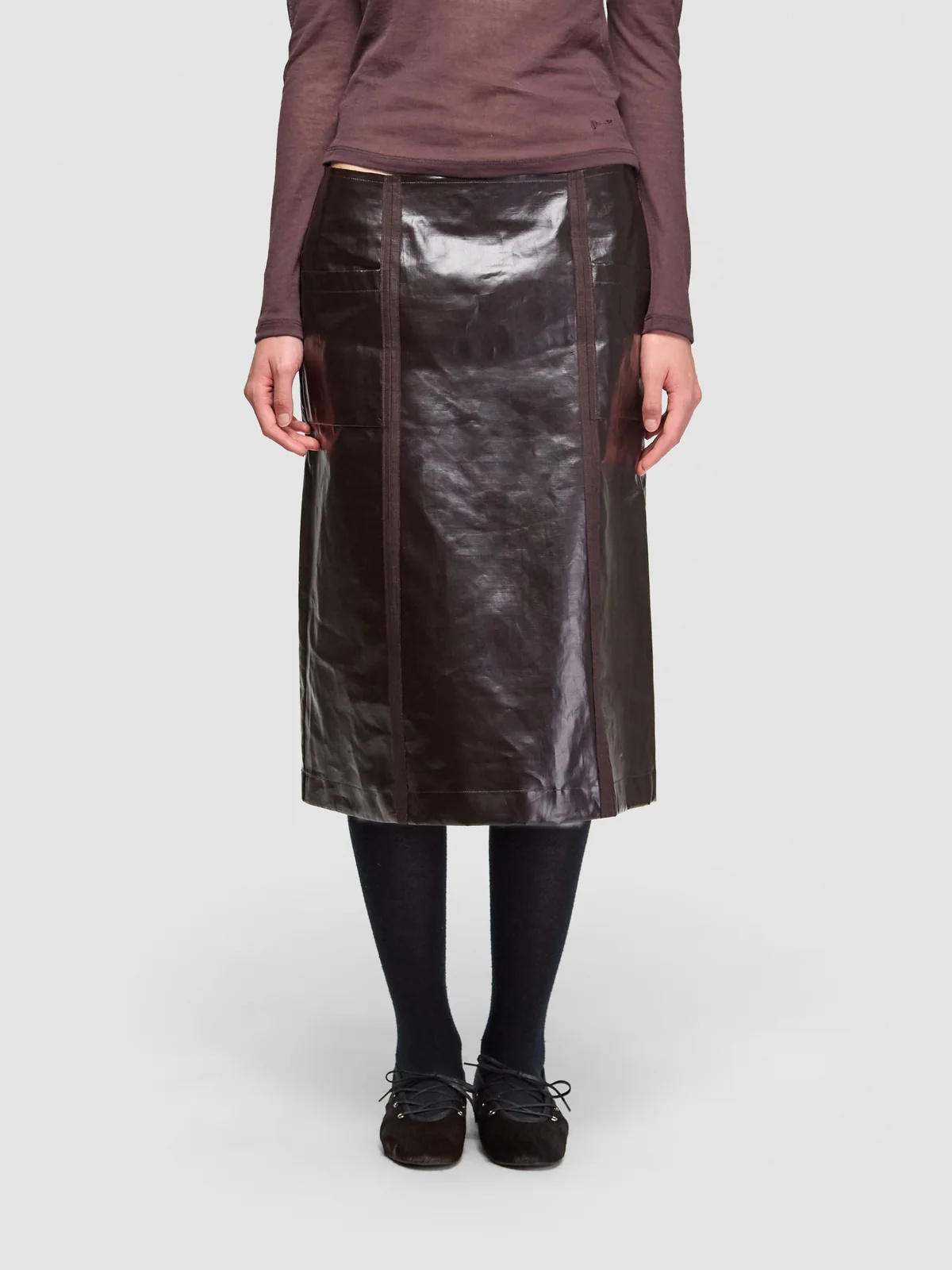 Paloma Wool Zipper A-line Skirt In Black