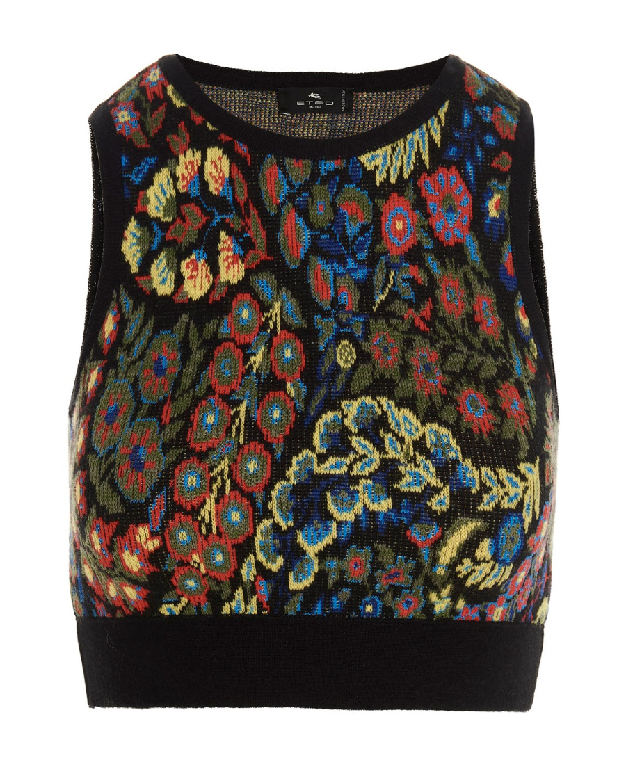 Etro Women's Jacquard Wool Blend Top And Leggings In Black