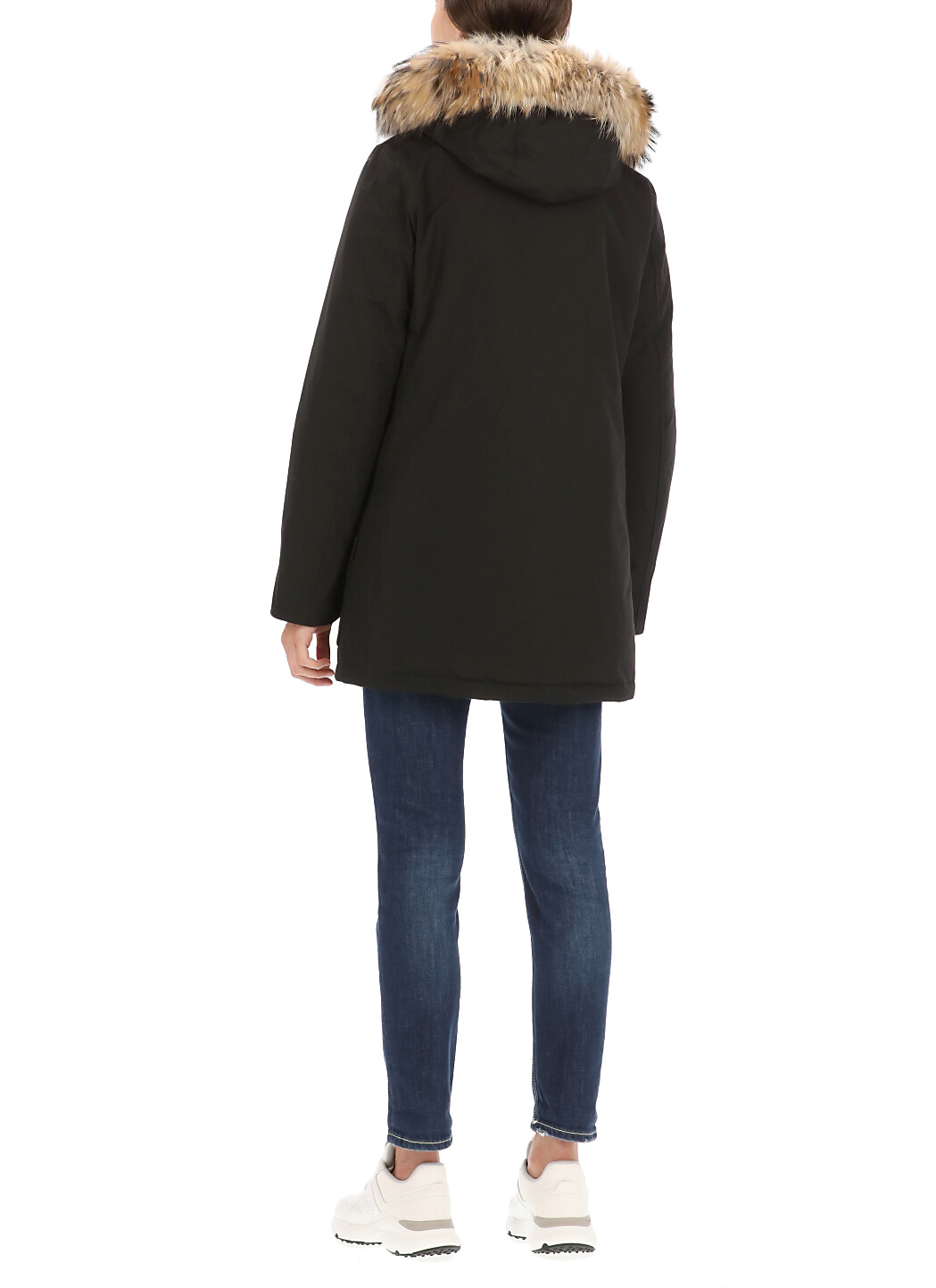 Woolrich Arctic Buttoned Jacket In Black