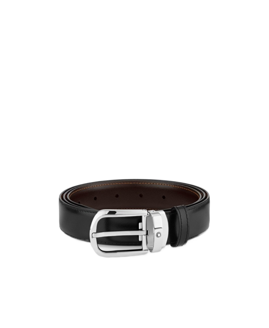 Montblanc Logo Belt In Black
