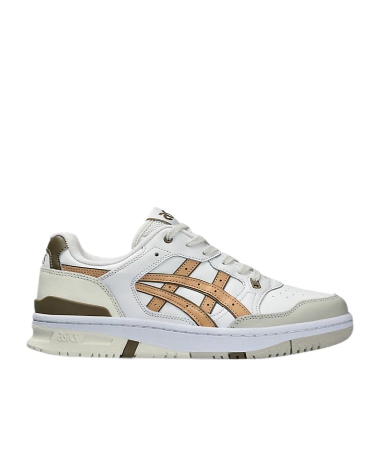 Asics Ex89 Panelled-design Leather Sneakers In White