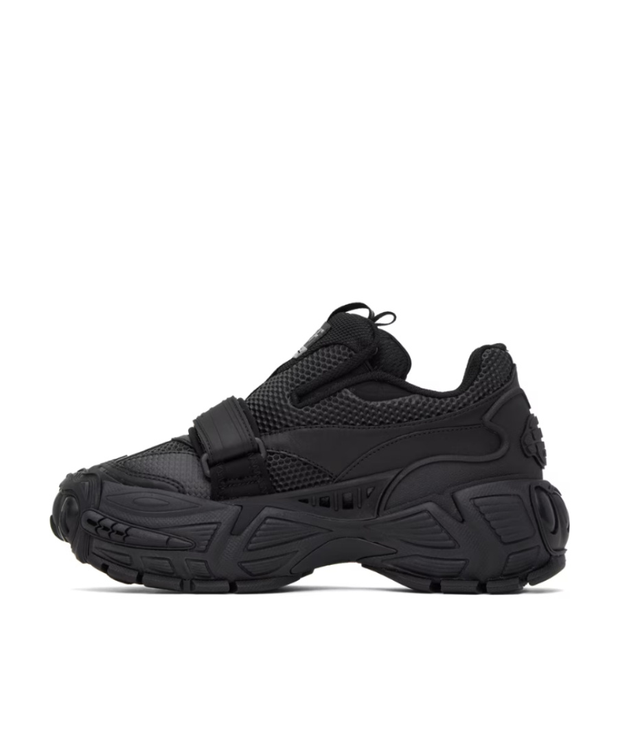 Shop Off-white Glove Chunky Slip-on Sneakers In Black