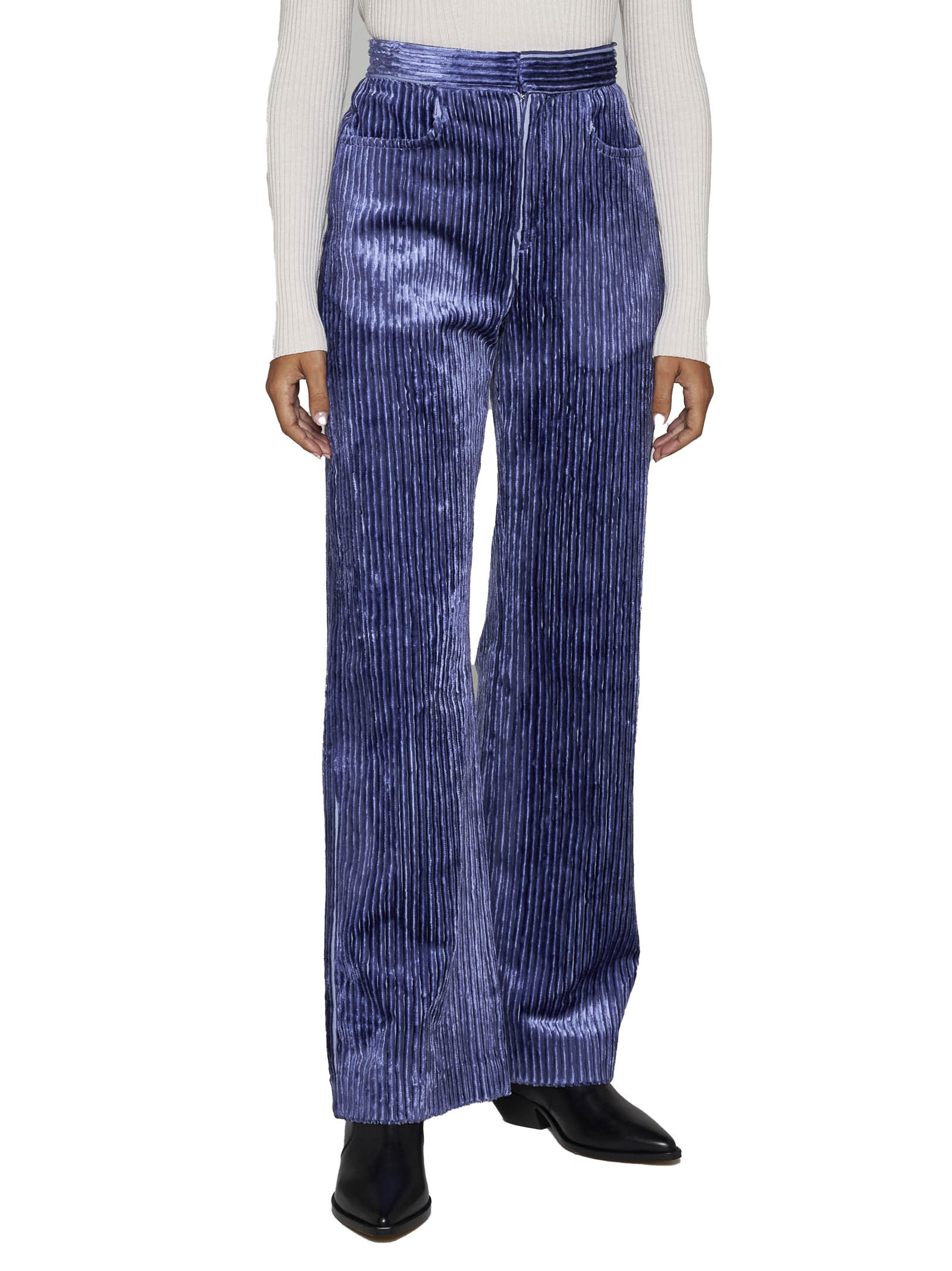 Isabel Marant Romina Wide-leg Pants In Blue
