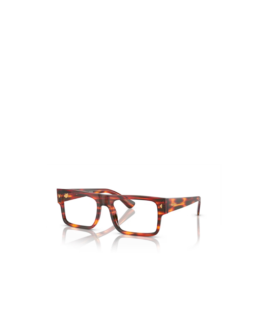 Prada Geometric Frame Flat Mirror In Brown
