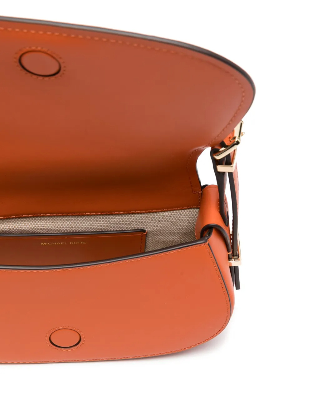 Michael Michael Kors Lydiasmall Flat Crossbody In Orange