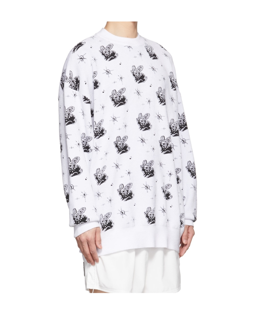 We11 Done Round-neck Sweater In White